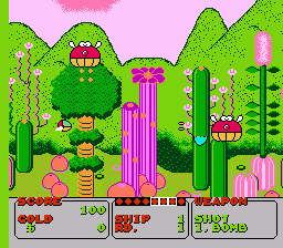 Fantasy Zone gameplay screenshot